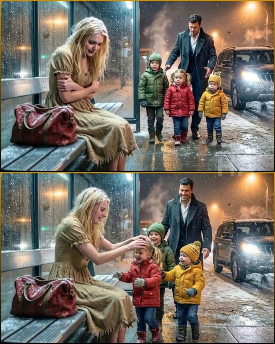 SHE WAS THROWN INTO THE SNOW FOR BEING “INFERTILE”… THEN A WIDOWED CEO WHISPERED, “COME WITH ME.”