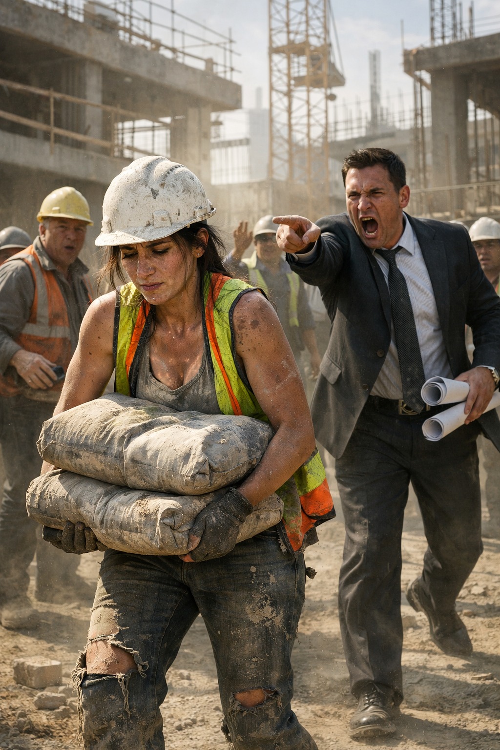 A MILLIONAIRE FREEZES WHEN HE SEES A CONSTRUCTION WORKER WHO LOOKS EXACTLY LIKE HIS DAUGHTER LOST YEARS AGO…