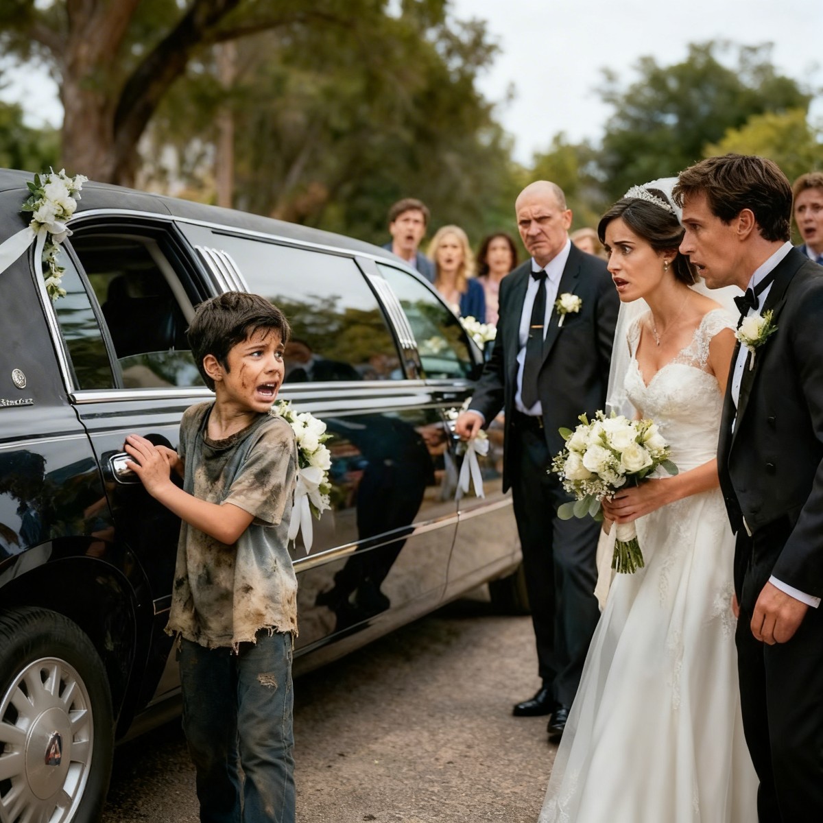 “¡NO SUBAN! ¡Arruinaron los frenos!” la advertencia del niño que paralizó a todos en la Boda de Lujo