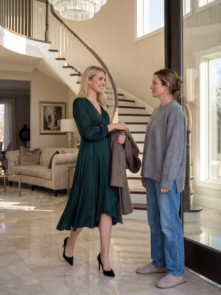 A Woman Rang My Doorbell, Walked Into My House, Handed Me Her Coat And Said “Tell Richard I’m Here.” Then She Smiled And Added “You Must Be The Housekeeper.”