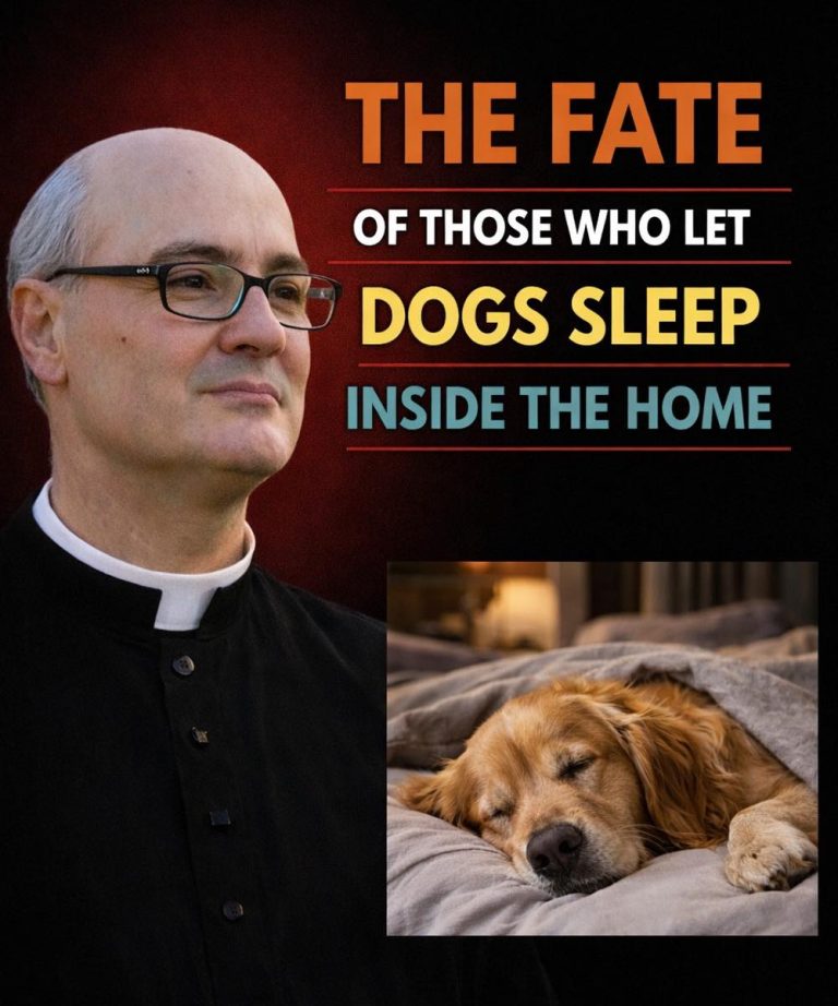 A priest revealed what happens in homes where dogs sleep inside.