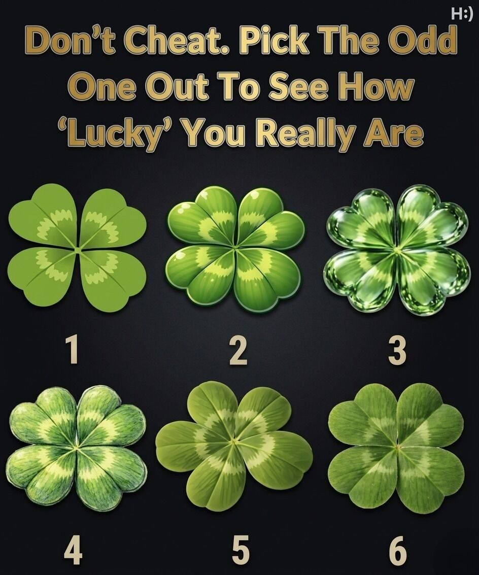 Don’t Cheat — Can You Pick The Odd One Out And Reveal How “Lucky” You Really Are Testing Your Instincts Observation Skills And Intuition In A Mind Bending Challenge That Claims To Uncover Hidden Fortune Personality Traits And Surprising Secrets About Yourself That Even You Might Never Have Guessed Awaiting Those Brave Enough To Try