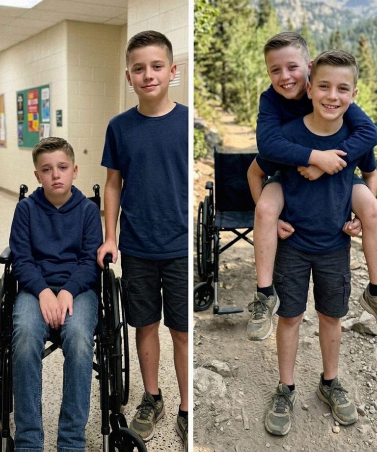My 12-Year-Old Son Carried His Wheelchair-Bound Friend on His Back During a Camping Trip So He Wouldn’t Feel Left Out – The Next Day, the Principal Called Me and Said, ‘You Need to Rush to School Now’