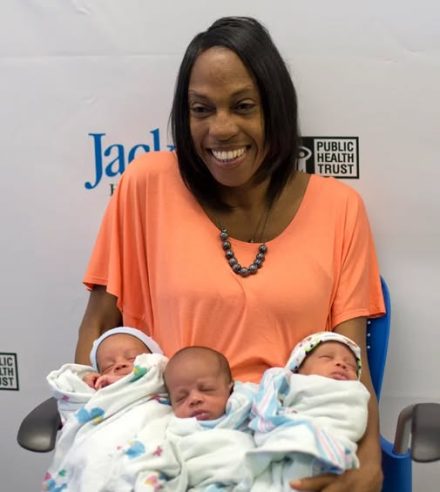 47-year-old mom and “surprise” triplets head home from Miami hospital