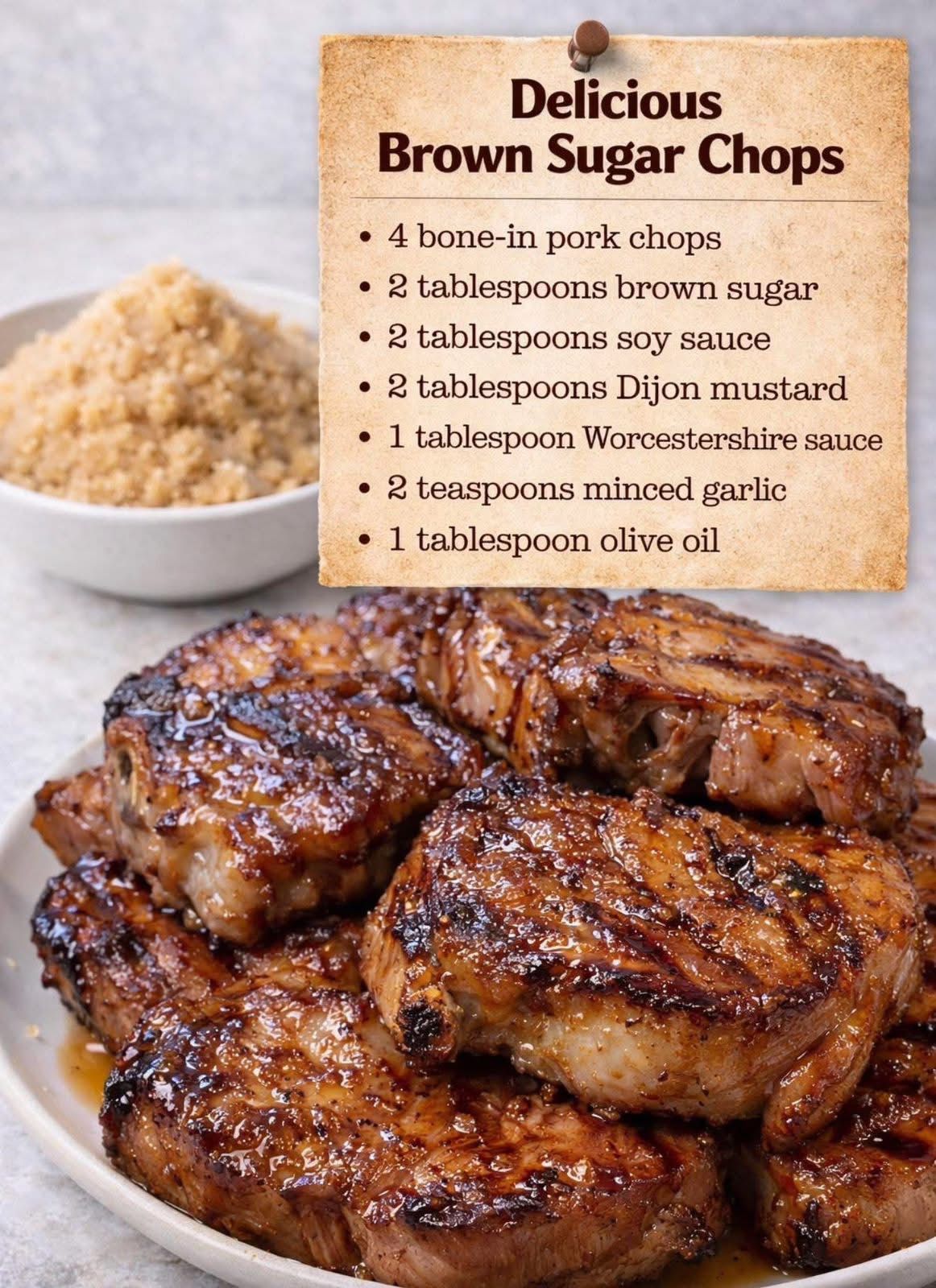 Brown sugar chops
