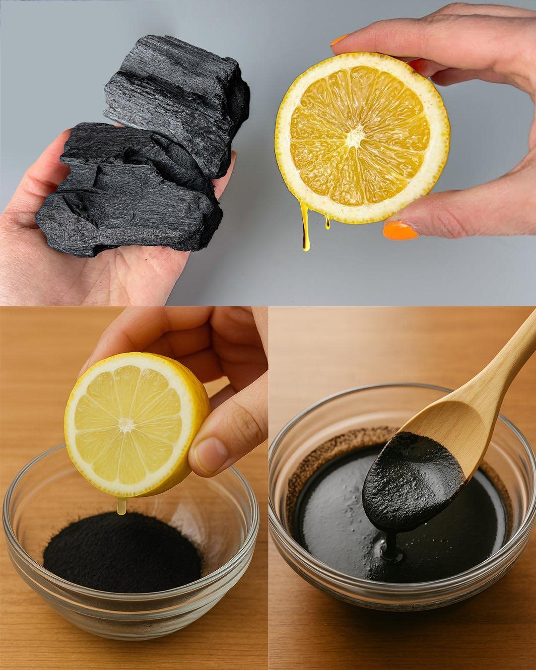 You’ll never go back to the market after mixing lemon and charcoal….