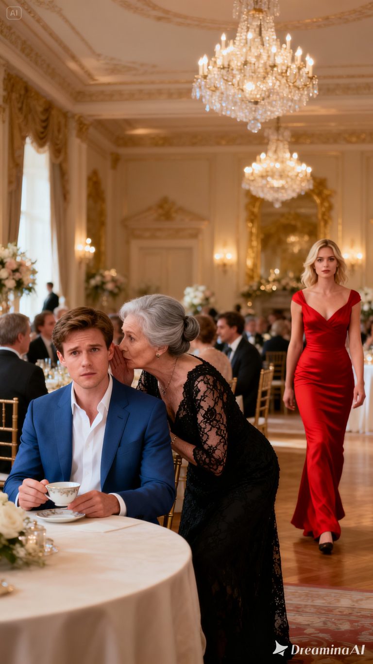 A single father was having tea alone when an older woman leaned in and whispered, “Pretend you’re my daughter’s fiancé.”